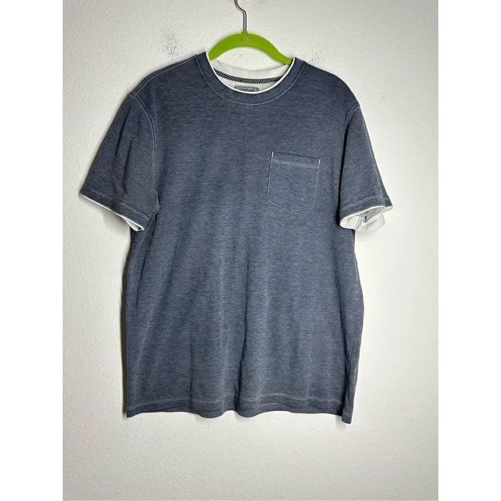 Method Cotton Crewneck Pocket Tee Shirt Gray Size M Short Sleeve
